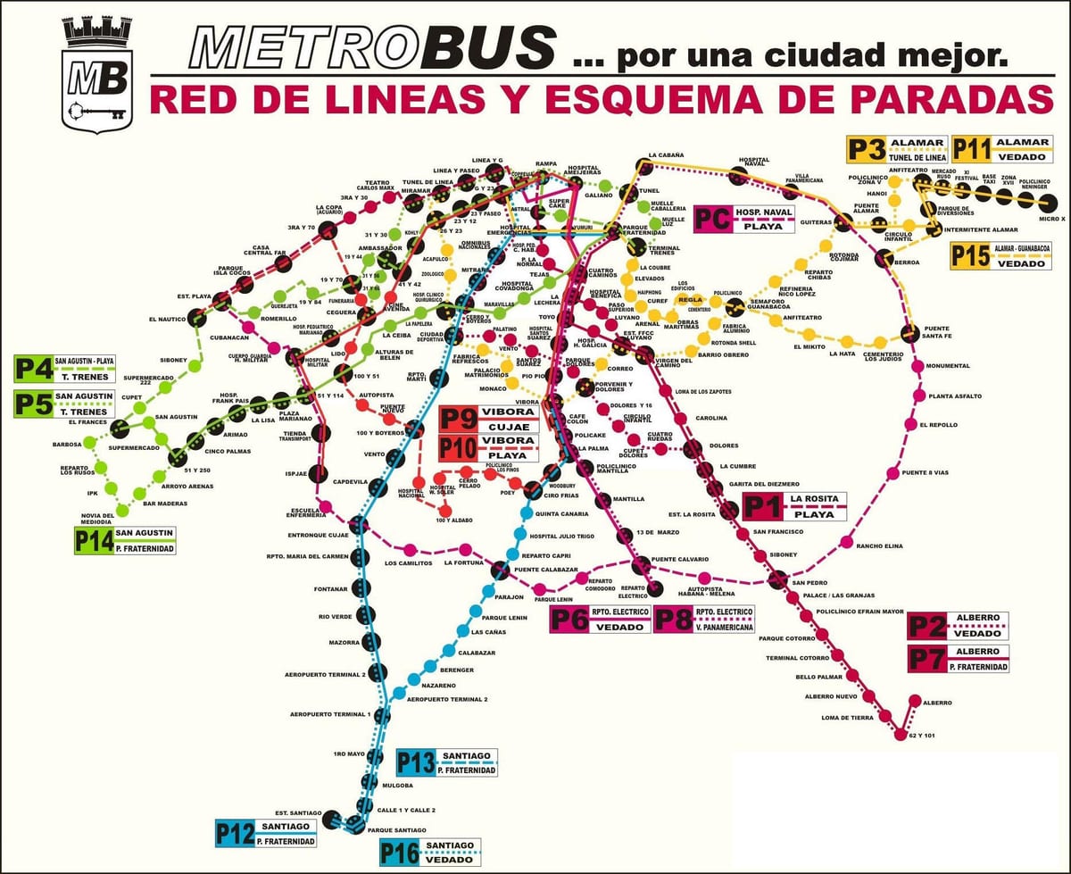 mapa de la estación de bus viazul la Habana