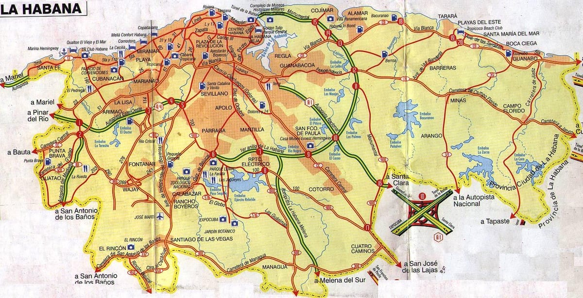 la Habana, Cuba mapa
