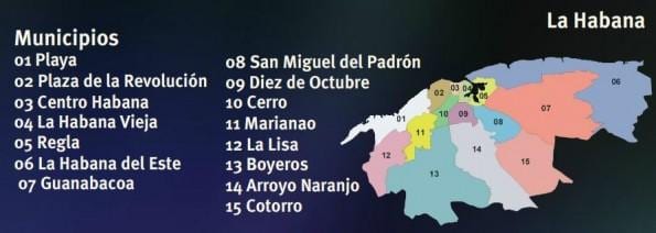 mapa de la regla Cuba