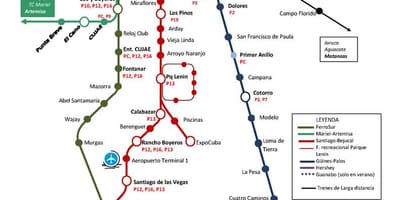 La habana bus tour mapa