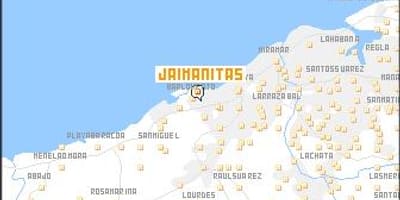 Mapa de jaimanitas en Cuba