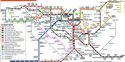 Mapa de la Habana bus