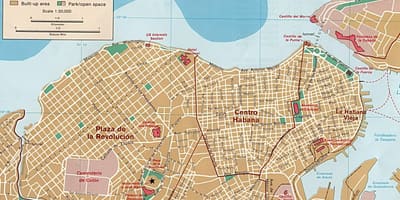 Sin conexión el mapa de la Habana